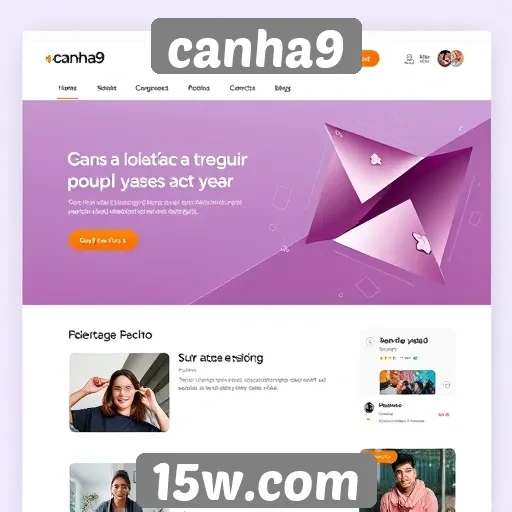 Análise da interface do usuário do site canha9